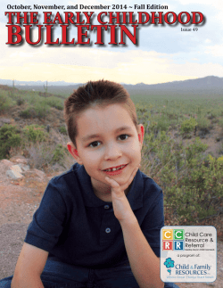 the early childhood bulletin - Arizona Child Care Resource and