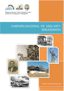CAMPAÑA NACIONAL DE 1856-1857: BIBLIOGRAFIA - Sinabi