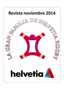 Revista noviembre 2014 - Helvetia Rugby