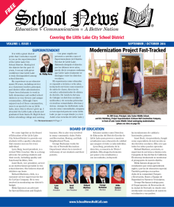 ® Modernization Project Fast-Tracked - School News Roll Call