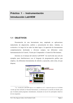 Práctica 1 - Instrumentación Introducción LabVIEW
