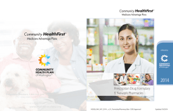2014 - Community Health First - Community Health Plan of