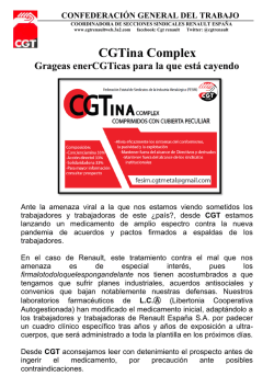 presentacion CGTinas y video