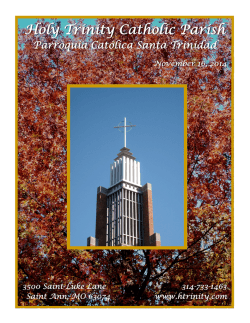 Holy Trinity Catholic Parish - E-churchbulletins.com