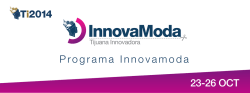 Programa Innovamoda - Tijuana Innovadora