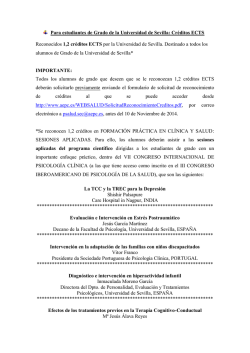 Información - Asociación Española de Psicología Conductual