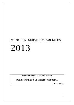 Memoria (PDF - 1,4 Mb) - Mancomunidad de Uribe Kosta
