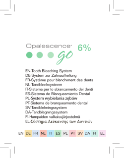 Opalescence Go 6% - Ultradent Products, Inc.