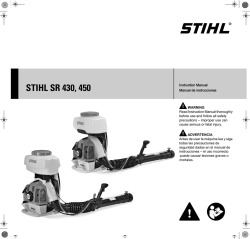 STIHL SR 430, SR 450 Owners Instruction Manual