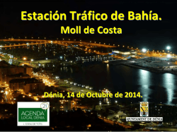 Estación Tráfico de Bahía - Agenda 21 Local Dénia