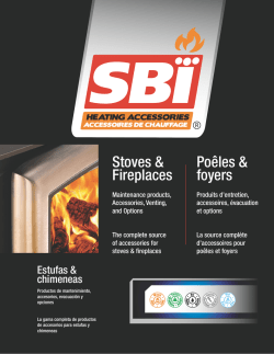 Télécharger le Catalogue dAccessoires de chauffage SBI - Drolet
