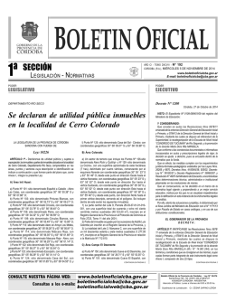Boletín Oficial de Córdoba - 5 de Noviembre 2014 - 1 Sección