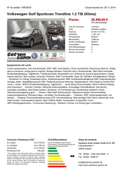 Volkswagen Golf Sportsvan Trendline 1.2 TSI (Klima) Precio