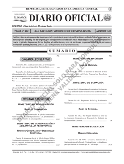 10 - Diario Oficial de la República de El Salvador