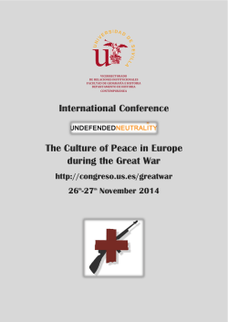 International Conference The Culture of Peace in Europe during the