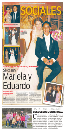 Se casan - El Diario de Coahuila