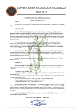Resolución - Colegio de Abogados Apurímac