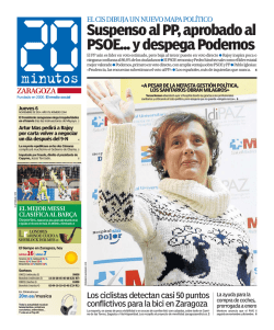 Suspenso al PP, aprobado al PSOE y despega - 20minutos