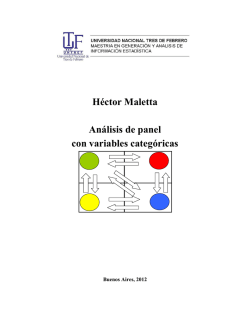 Héctor Maletta Análisis de panel con variables categóricas