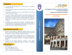 CON V OCATOR IA 2015-2 - Division de Estudios de Posgrado