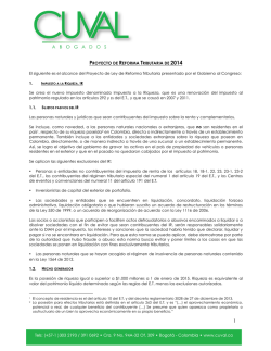 Boletin Proyecto de Reforma Tributaria oct 2014.pdf - Centro de