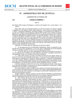 IV. ADMINISTRACIÓN DE JUSTICIA - Sede Electrónica del Boletin