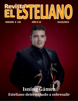 Julio 2014 - Revista El Esteliano
