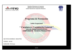 Programa Carpintero Carpintería General.pdf - Inces