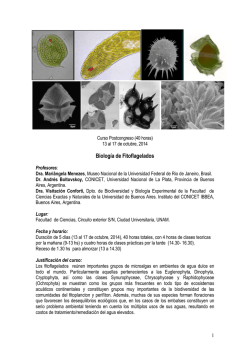 Biología de Fitoflagelados - Sofilac