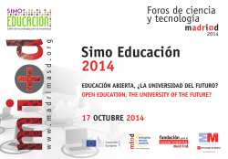 Educación Abierta, ¿La Universidad del Futuro? - Madri+d