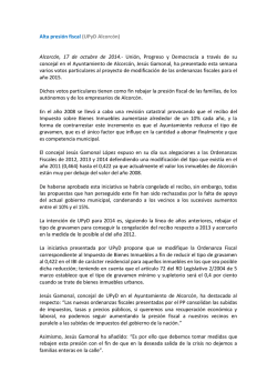 Alta presión fiscal (UPyD Alcorcón) Alcorcón, 17 - cope madrid sur
