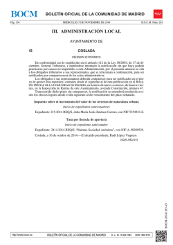 PDF (BOCM-20141105-43 -1 págs -75 Kbs) - Sede Electrónica del