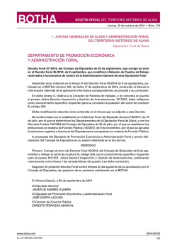 Decreto Foral 47/2014, del Consejo de Diputados de 30 de