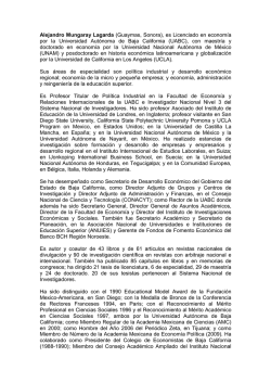CV Dr. Alejandro Mungaray Lagarda 5 - Foro Consultivo