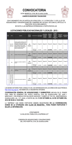 convocatoria - Hospital Civil de Guadalajara