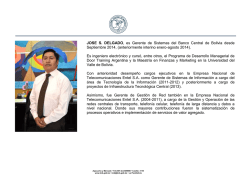 Jose Delgado Machicado - Banco Central de Bolivia