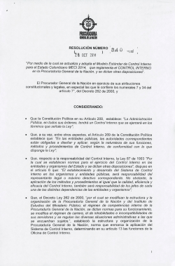 ÿþ2 0 1 4 - 1 0 - 2 2 ( 1 ) - Procuraduría General de la Nación
