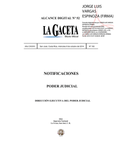 dirección ejecutiva del poder judicial - La Gaceta