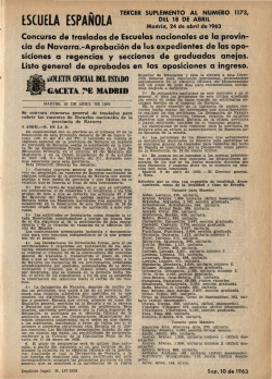 Año XXIII, 3º Suplemento al núm. 1173 de abril de 1963 - Biblioteca