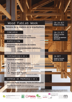 Wood FabLab Week - Confemadera Hábitat Galicia