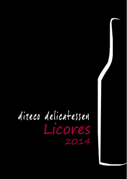 catálogo licores 2014 - Direco Delicatessen