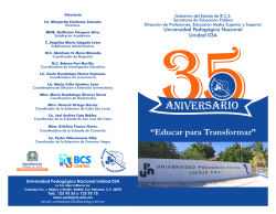 Programa 35 aniversario - UPN Unidad 03A