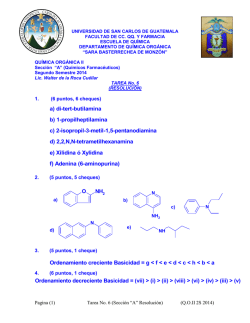 (Q.O.II 2S 2014 USAC) Resolución - Departamento de Química