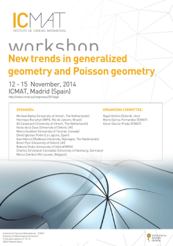 New trends in generalized geometry and Poisson geometry - ICMAT