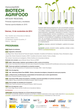 InfoDay Bio-Agrifood Valencia.pdf - CPI