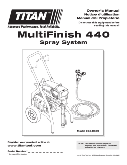 MultiFinish 440 - Titan Tool USA