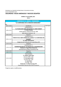 Programa Congreso SICUR 2014 por Simposio_Oct01