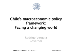Chiles macroeconomic policy framework: Facing a changing world