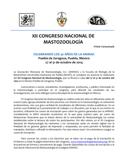 Primer Comunicado AMMAC 2014 - Asociación Mexicana de