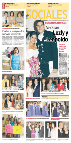 lezly y leopoldo - El Diario de Coahuila
